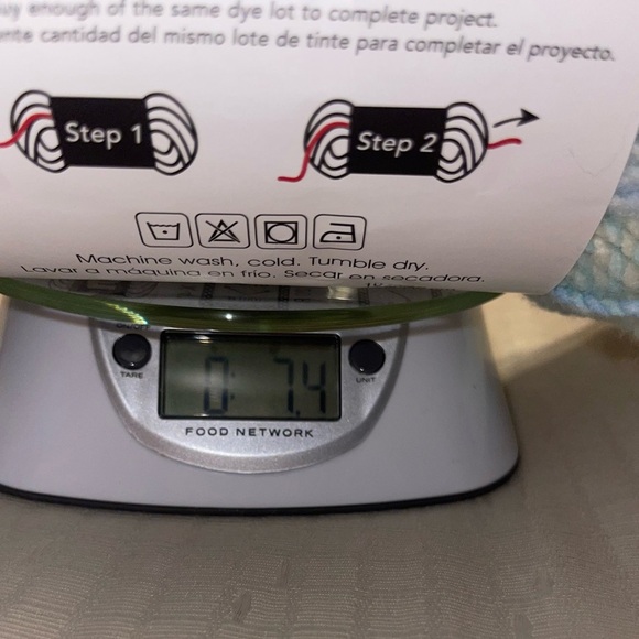 1 Skein Premier Yarn in Soft Blue and White - Picture 5 of 5